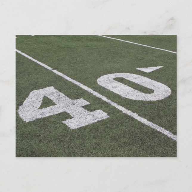 Cartão de 40 linhas de jardas (Frente)