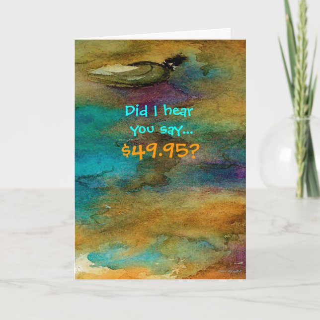 Cartão de 50º aniversário humorístico (Frente)