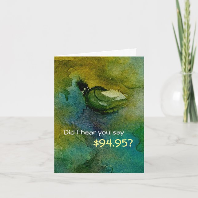 Cartão de 95° aniversário humorístico (Frente)