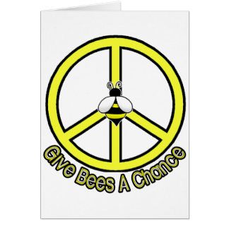 Cartão dê a abelhas uma possibilidade