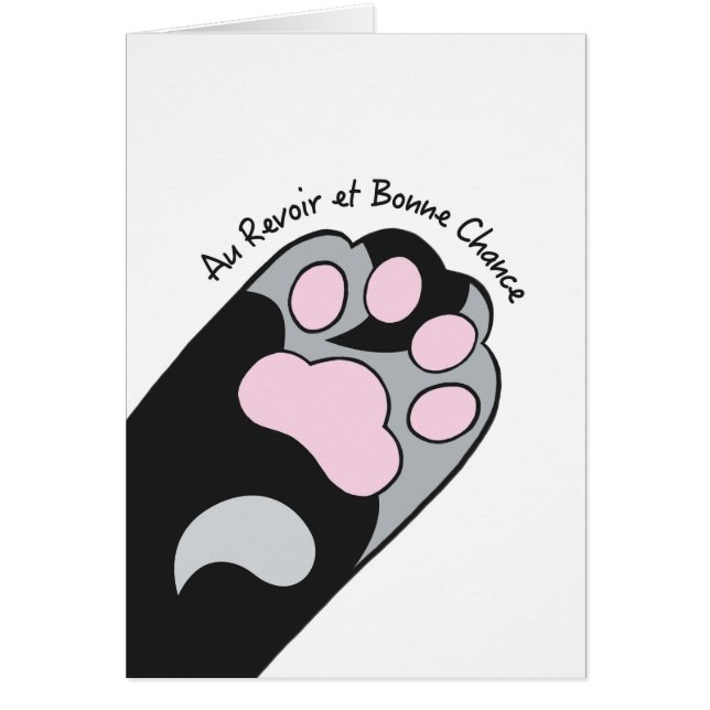 Cartão De Aance Revoir Et Bonne (Frente)