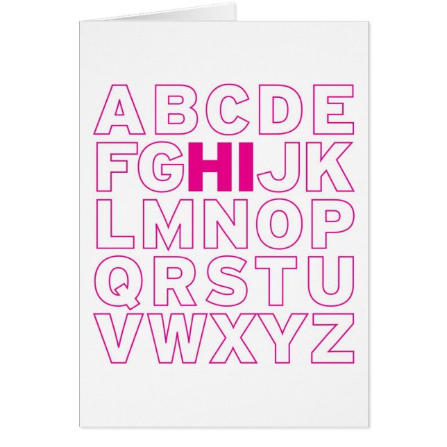 Cartão de ABCHI (Frente)