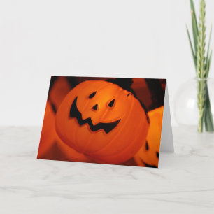 Cartão de Abóbora Halloween