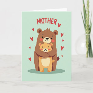 Cartão de Abraços de Urso Amoroso Fosco