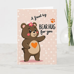 Cartão de Abraços de Urso Opaco