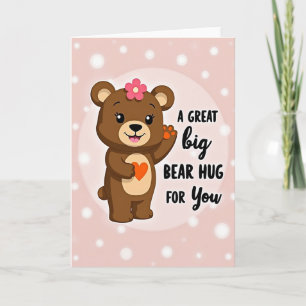 Cartão de Abraços de Urso Opaco para Você