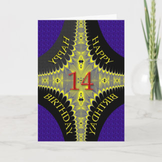 Cartão de abstrato de aniversário para uma criança