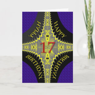 Cartão de abstrato de aniversário para uma criança