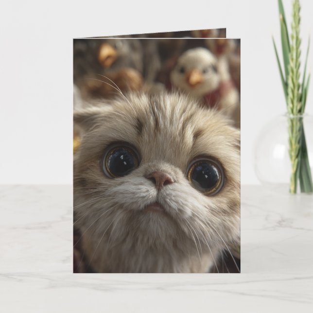 Cartão de Ação de Graças Catsgiving (Frente)