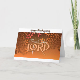 Cartão de Ação de Graças Cristão