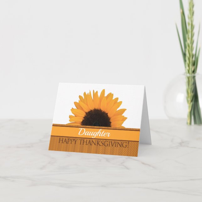 Cartão de Ação de Graças da Filha (Frente)