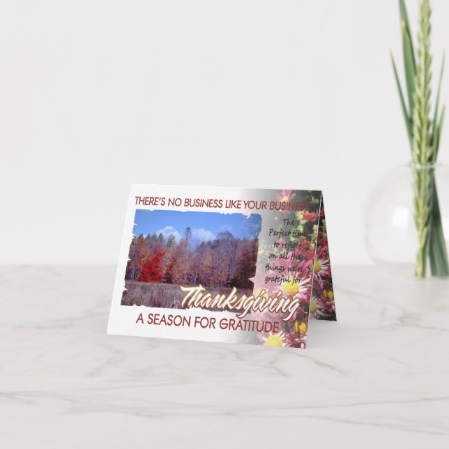 Cartão de Ação de Graças do Cliente 3-2018 (Frente)