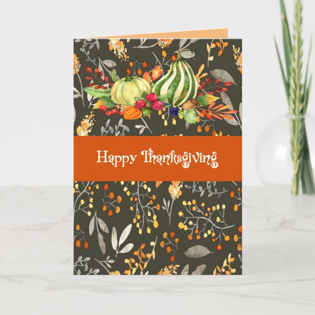 Cartão de Ação de Graças do Membro da Família (Frente)