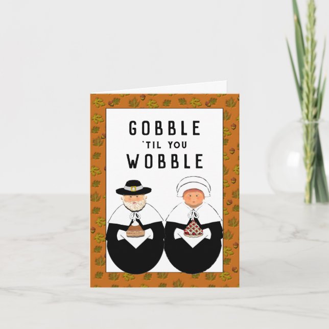 Cartão de Ação de Graças Engraçado (Frente)