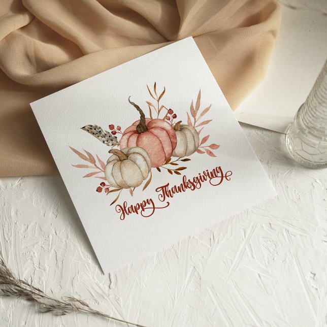 Cartão de Ação de Graças Feliz para Bompkins Water (Criador carregado)