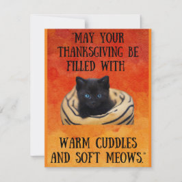 Cartão de Ação de Graças, gratidão e celebração