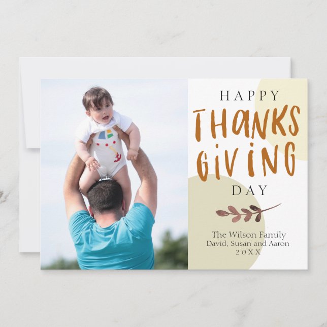 Cartão de Ação de Graças para as Cores do outono d (Frente)