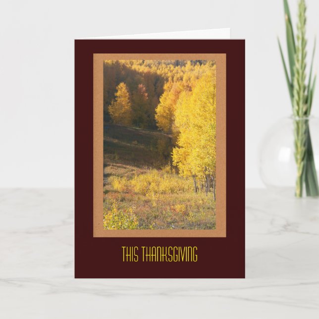 Cartão de Ação de Graças para Cliente Comercial (Frente)