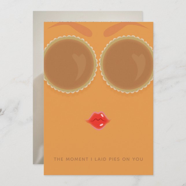 Cartão de Ação de Graças Pie Eyes (Frente/Verso)