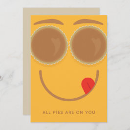 Cartão de Ação de Graças Pie Eyes