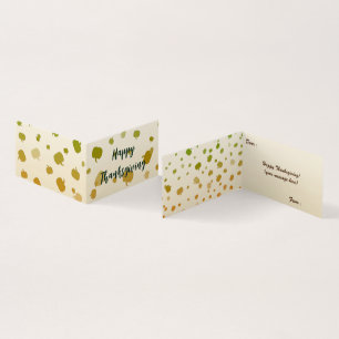 Cartão de Ação de Graças Pumpkins Dobrado