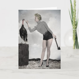 Cartão de Ação de Graças Retro Peru