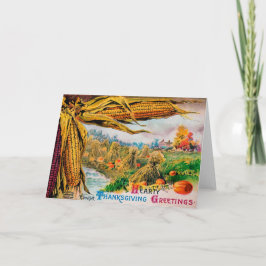 Cartão de Ação de Graças Vintage