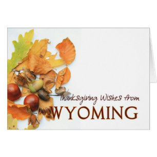 Cartão de Ação de Graças Wyoming