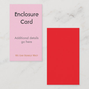 Cartão de Acompanhamento Anúncio de Casamento Nasc