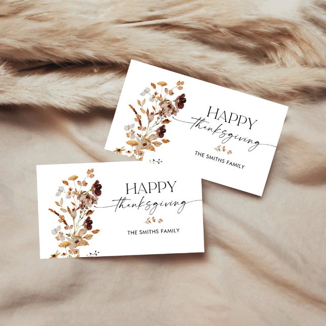 Cartão de Acompanhamento de Ação de Graças de Folh (Criador carregado)