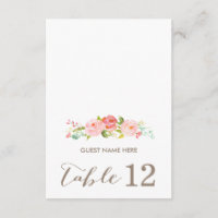 Cartão de Acompanhamento de Casamento Floral Jardi