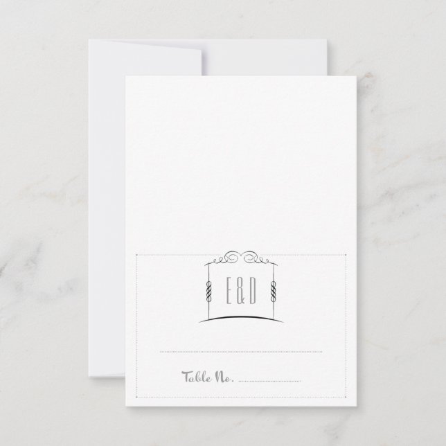 Cartão de Acompanhamento de Casamento Judaico Sob  (Frente)