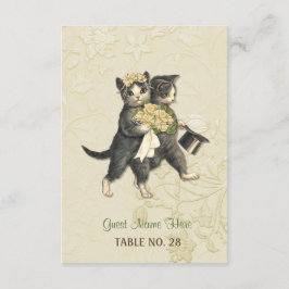 Cartão de Acompanhamento de Casamento Posh Cats Ma