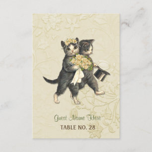 Cartão de Acompanhamento de Casamento Posh Cats Ma