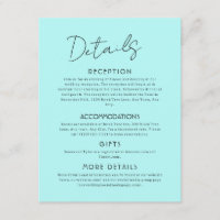 Cartão de Acompanhamento de Grande Casamento Auror