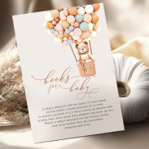 Cartão de Acompanhamento de Livros de Bebê Balões 