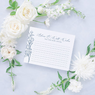 Cartão de Aconselhamento Bridal Floral de Chinoise