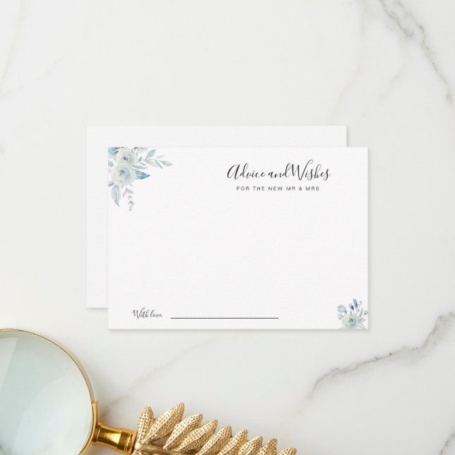 cartão de aconselhamento e de desejos de flores az (Frente/Verso In Situ)