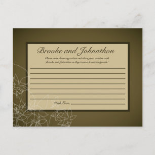 Cartão de Aconselhamento Escrito outono Floral de