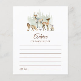 Cartão de aconselhamento para pais de animais flor