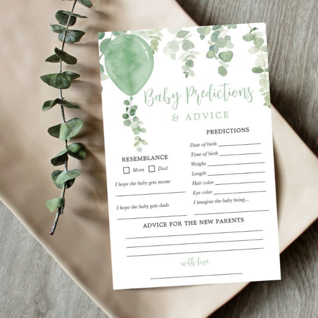 Cartão de aconselhamento para predições de bebês n (Criador carregado)