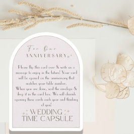 Cartão de Aconselhamento Simples Cápsula Horária d