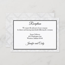 Cartão de Acréscimo para Convite de Casamento Dama