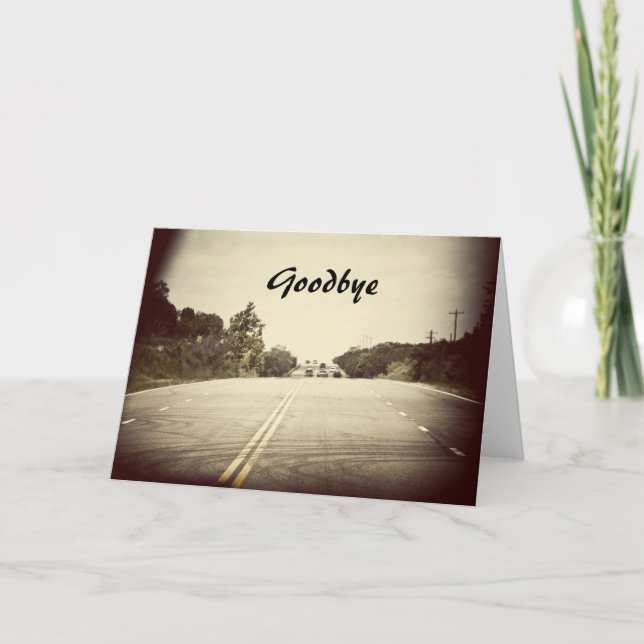 Cartão de Adeus (Frente)