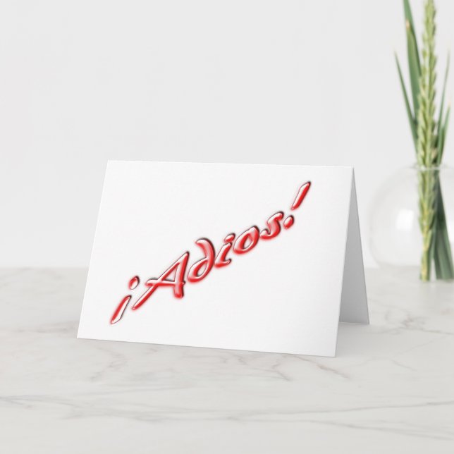 Cartão de Adeus (Frente)