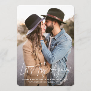 Cartão de Adiamento Tentar Novamente o Vamos