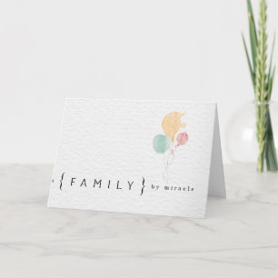cartão de adoção de congatulações