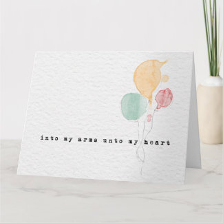 cartão de adoção de congatulações