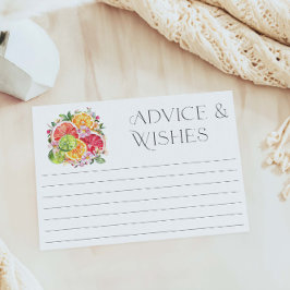 Cartão de Advertência e de Desejo do Chá de panela