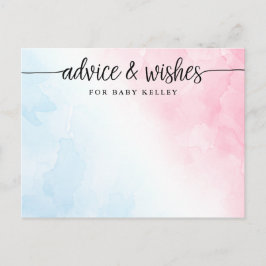 Cartão de Advertência e de Desejo para Bebês, Cor-